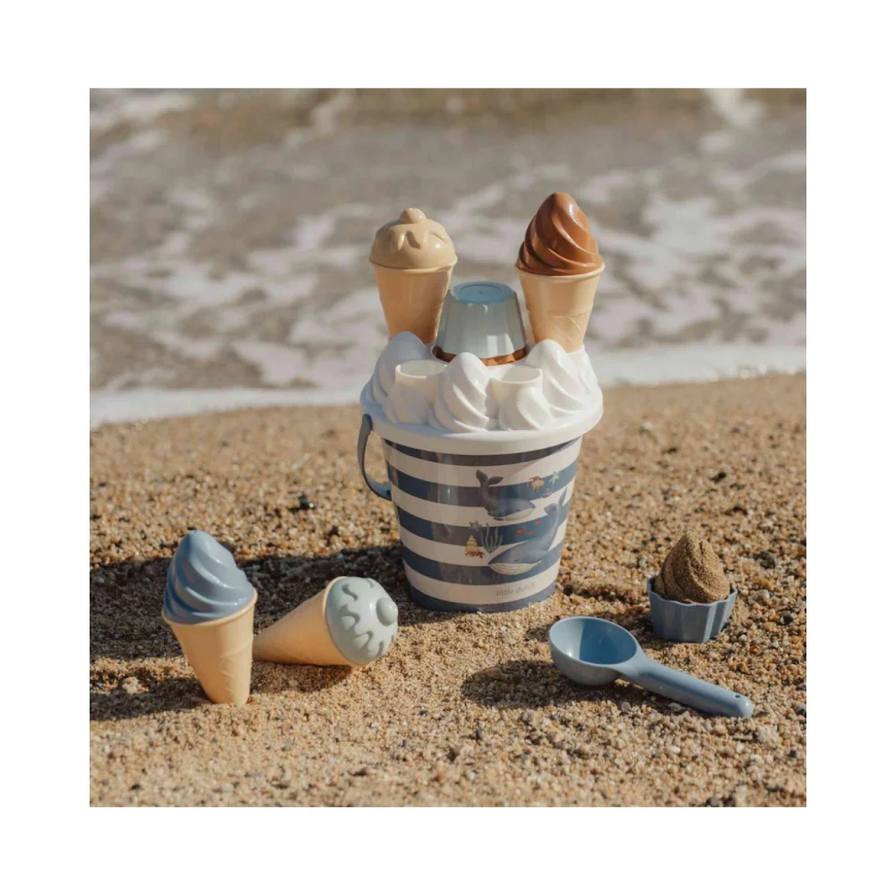 Little Dutch Σετ Κουβαδάκια Παραλίας Ice cream Ocean World Μπλε - 2