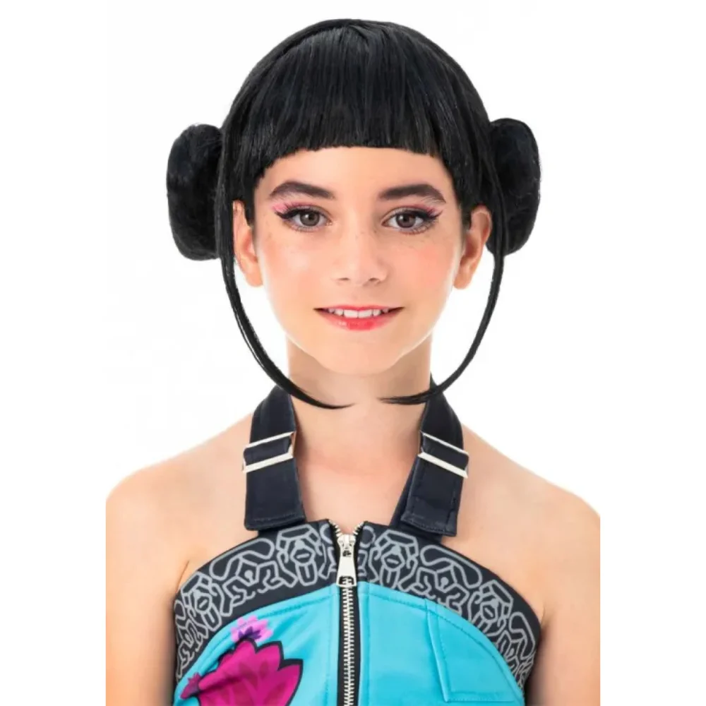 Περούκα IDOLX K-POP Rapper Hunter Μαύρη 38 εκ. - 1