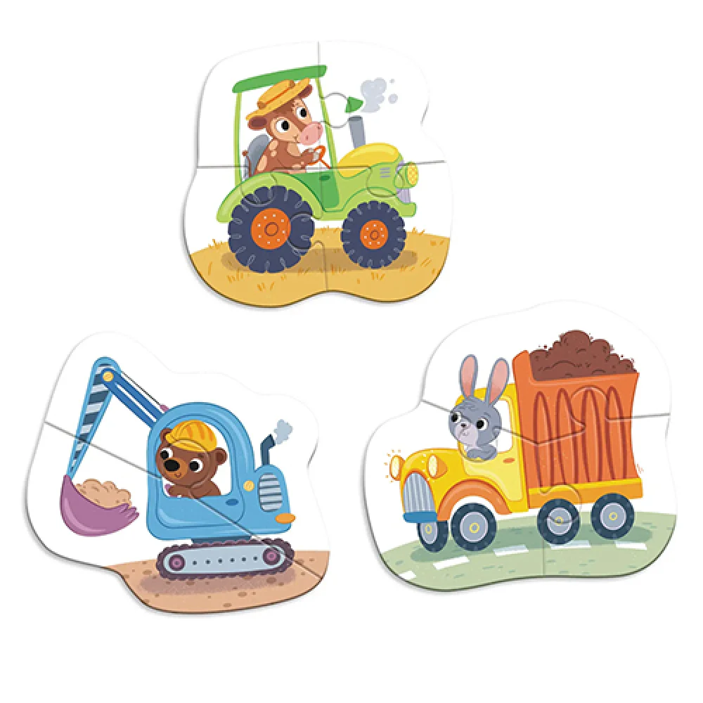 Dodo Παζλ 3 σε 1 Μέσα Μεταφοράς 2, 3, 4 τεμ. - 2