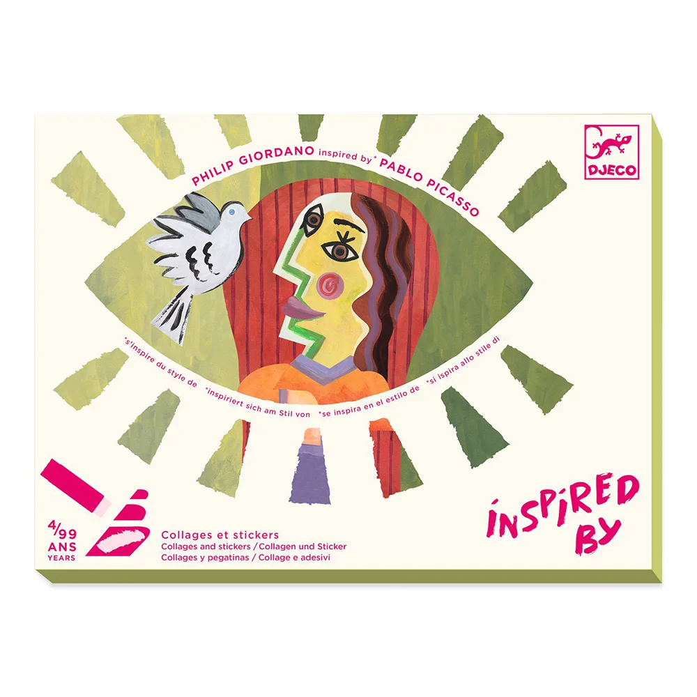 Djeco Inspired by Picasso Κολάζ Κυβισμός Πορτραίτα - 1