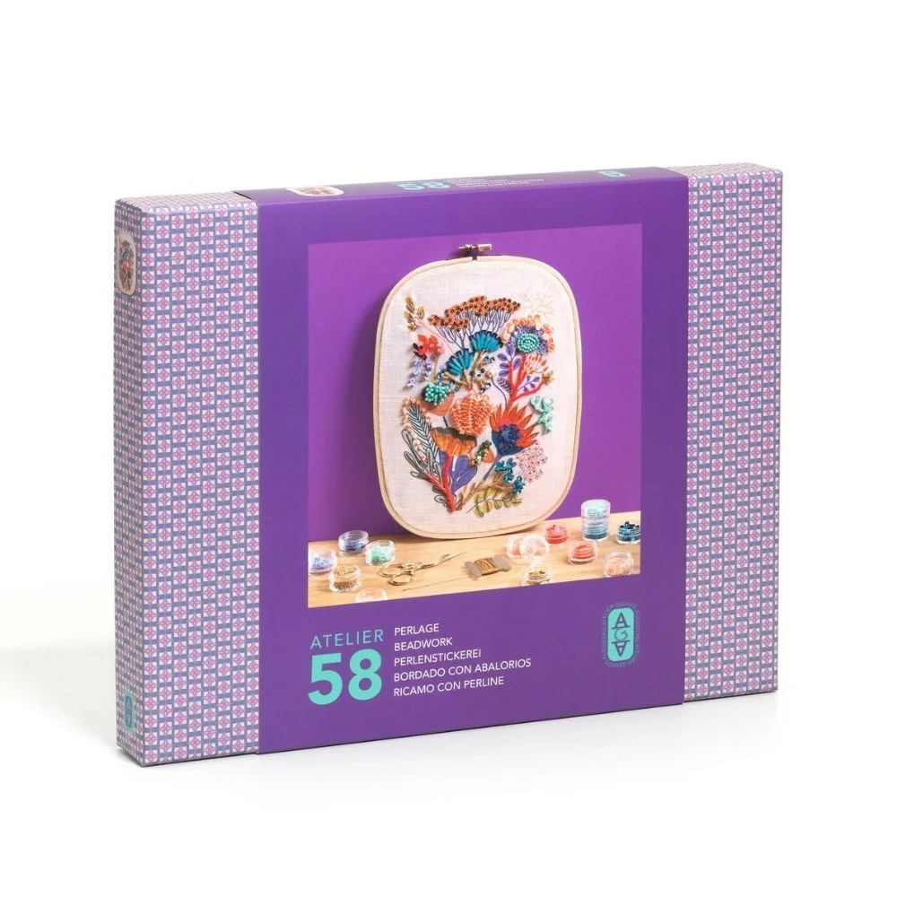 Djeco Atelier 58 Κέντημα Λουλούδια - 1