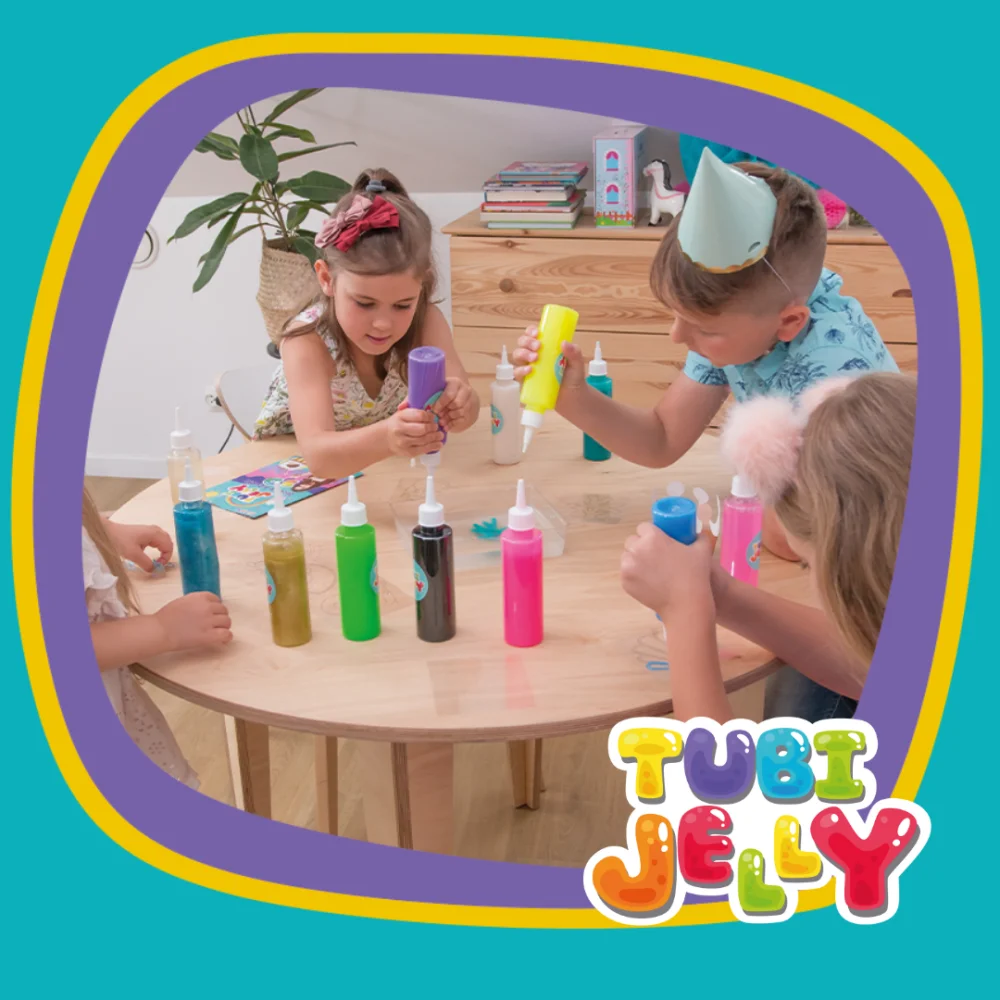 Tuban Σετ Tubi Jelly Γλυκά για Δημιουργία 3D Φιγούρων Gel σε 3 Χρώματα - 4
