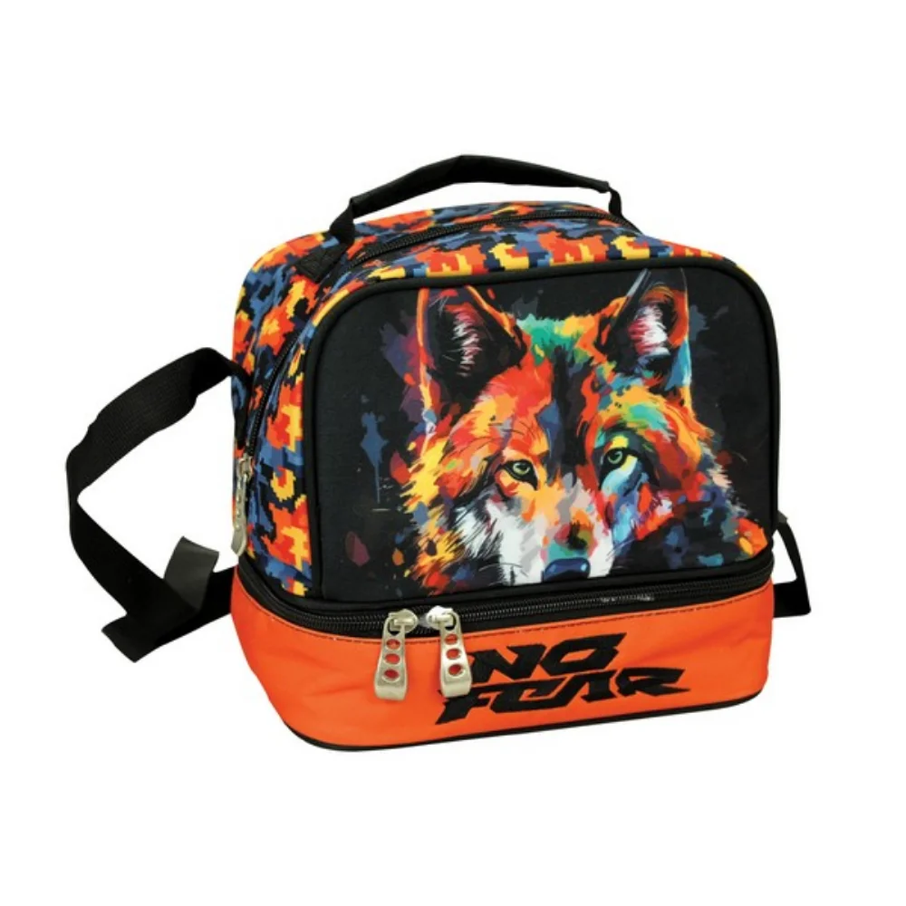 BMU Τσαντάκι Φαγητού Οβάλ No Fear Colored Wolf - 1