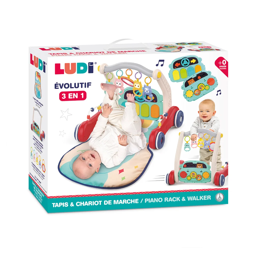 Ludi 3 σε 1 Βρεφικό Γυμναστήριο Περπατούρα και Πιάνο - 5
