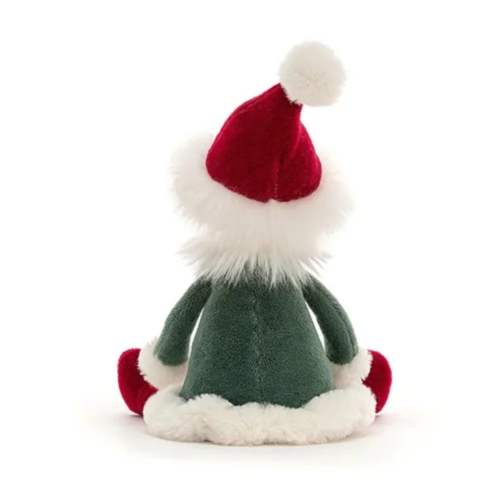 Jellycat Χριστουγεννιάτικη Λούτρινη Φιγούρα Μικρό Ξωτικό Leffy 22εκ. - 3