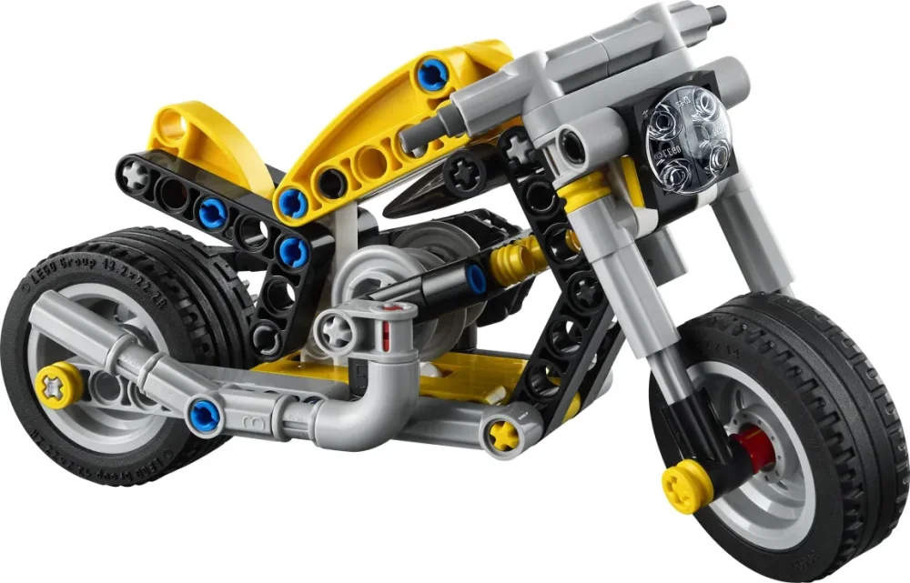 Lego Technic Yellow Motorcycle - 2