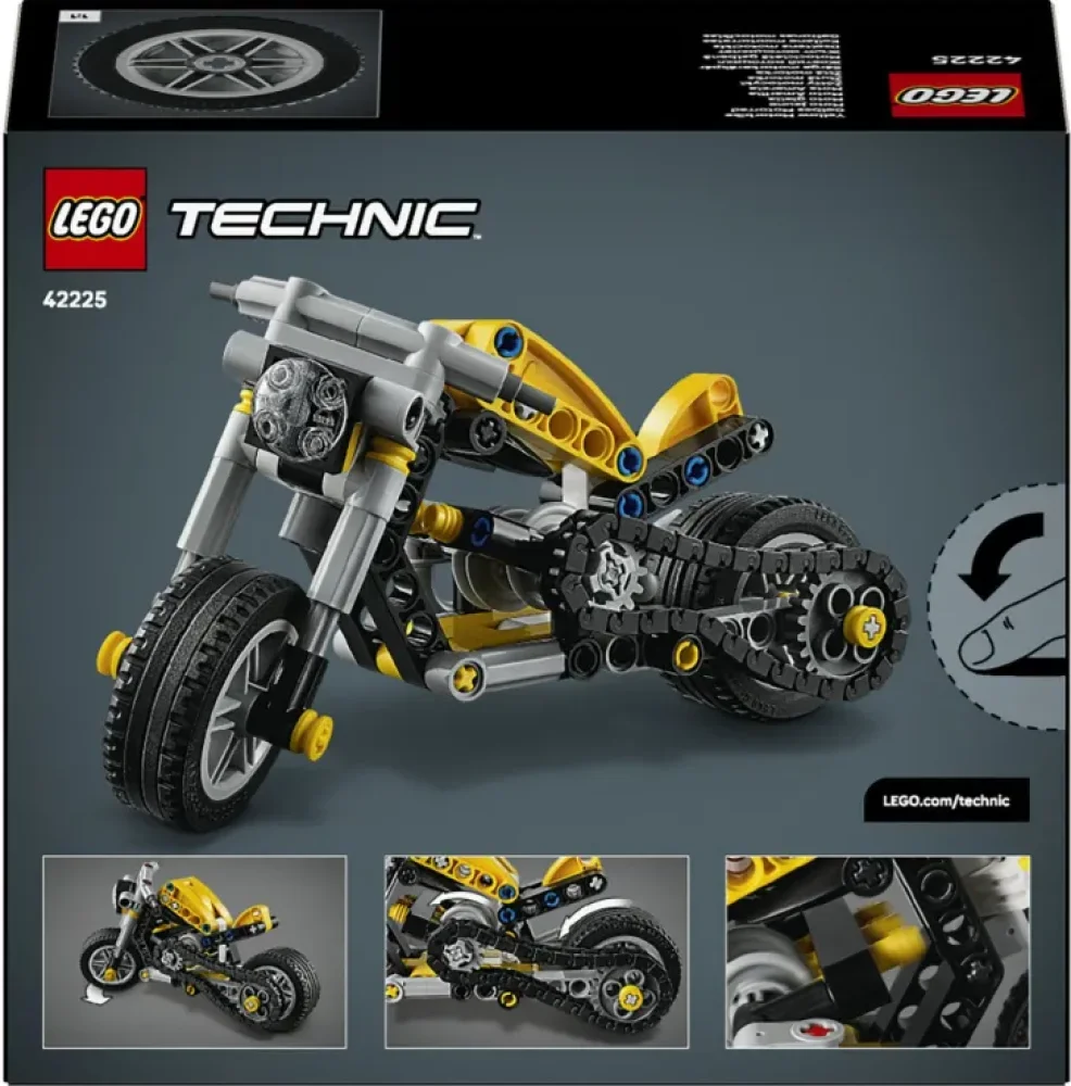 Lego Technic Yellow Motorcycle - 7