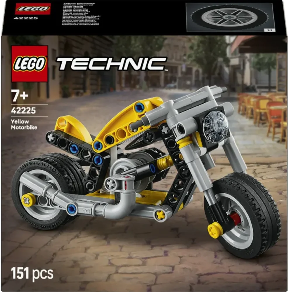 Lego Technic Yellow Motorcycle - 1