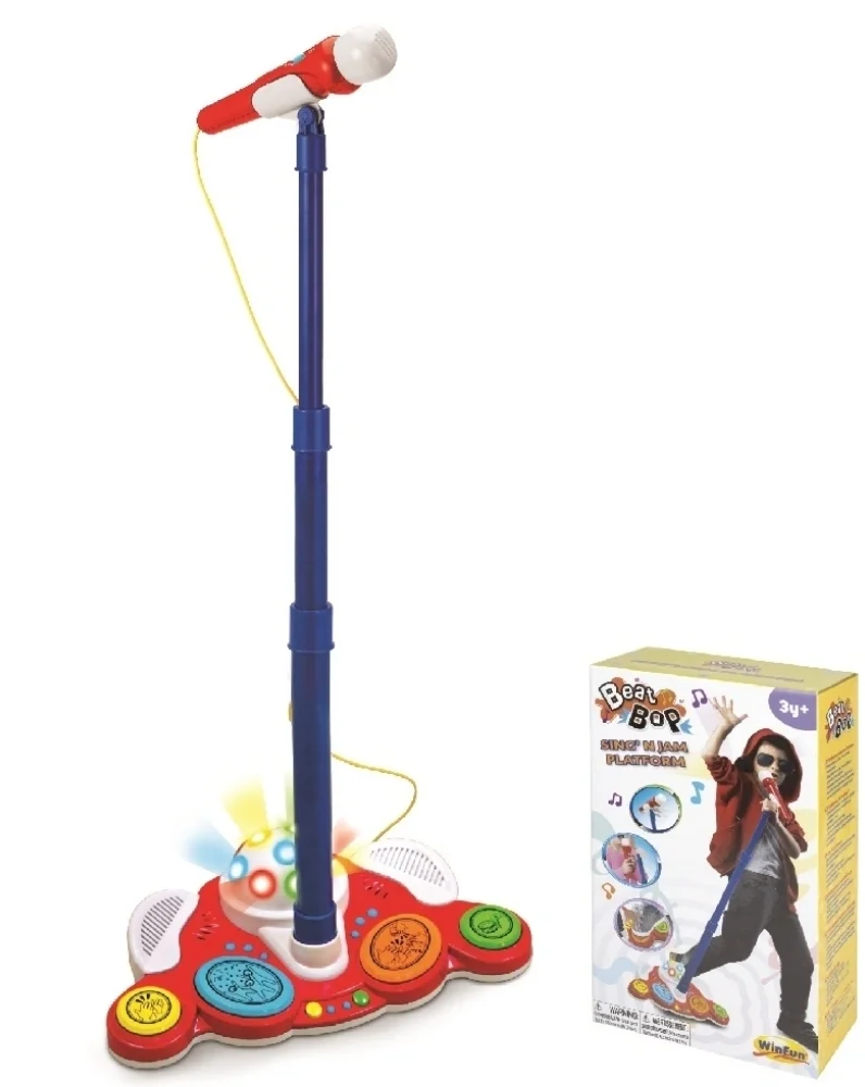 Winfun Το Μικρόφωνο των Σταρ με Ηχητικά Εφέ και Disco Ball Sing N Jam Platform - 1
