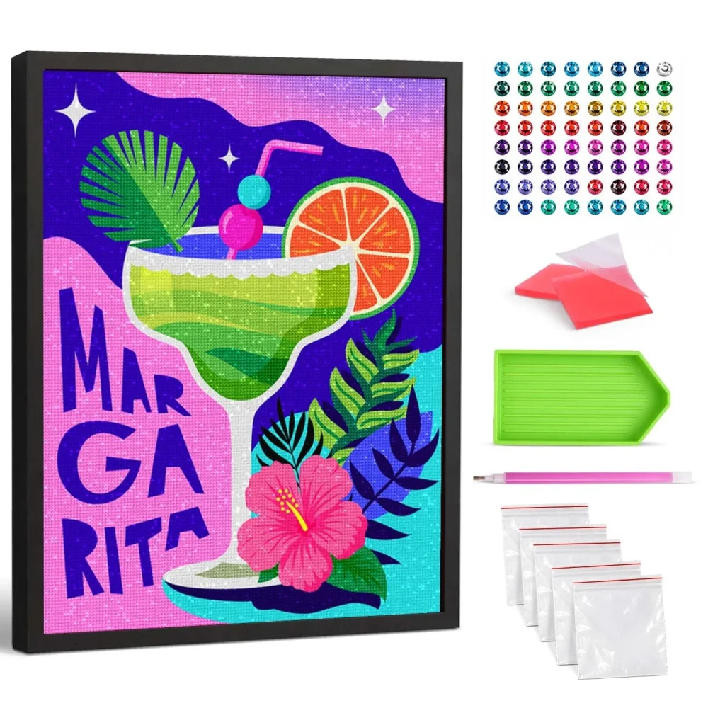 Splat Planet Σετ Diamond Painting Margarita σε Καμβά με Τελάρο - 2