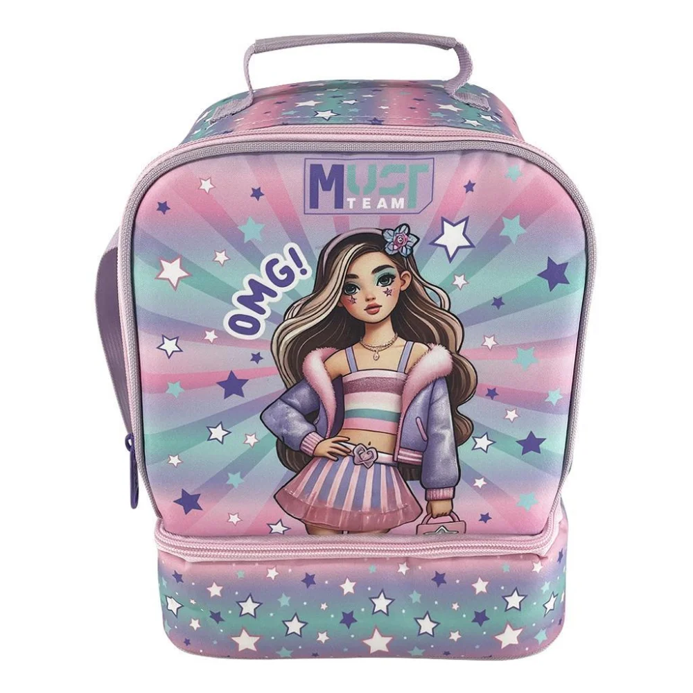 Must Team Τσαντάκι Φαγητού Ισοθερμικό Fashion Girl 2 Θήκες - 1