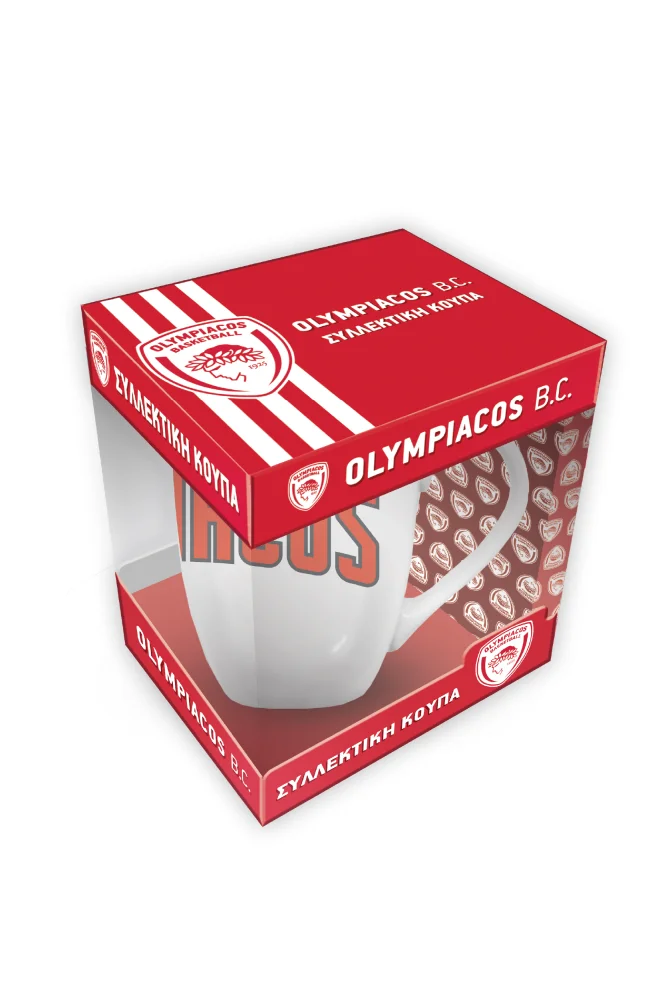 Χάρτινη Πόλη Κούπα Deluxe Ολυμπιακός Μπάσκετ 1 Together We Fight 330ml - 2