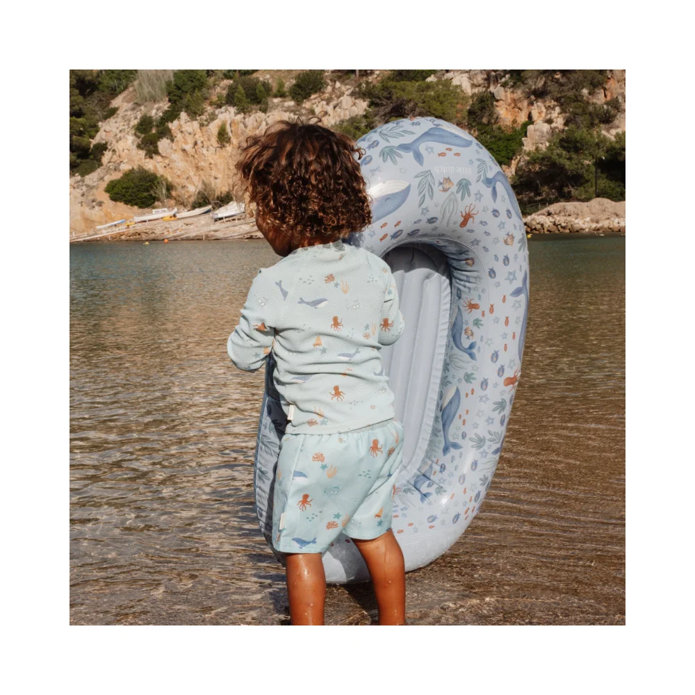 Little Dutch Παιδικό Μαγιό Βερμούδα για Αγόρια Ocean Friends 6-12 μηνών - 4