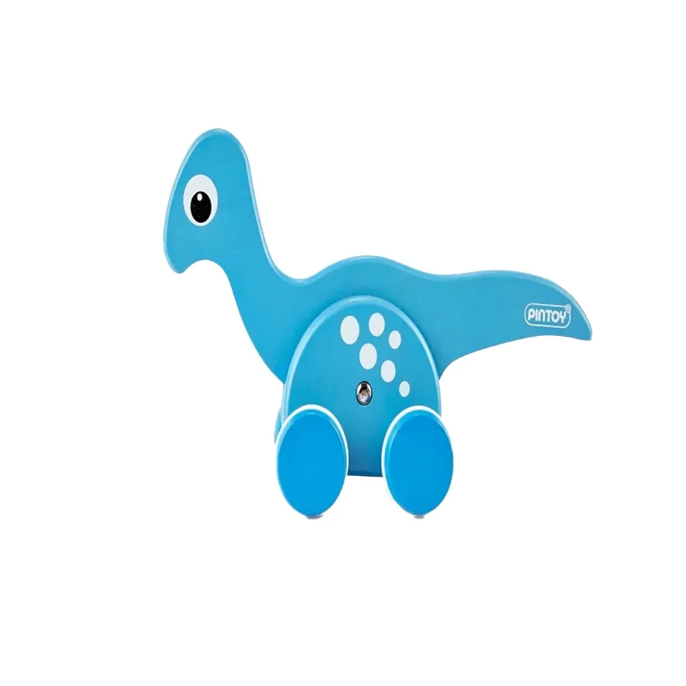 Pin Toys Ξύλινη Τρεχαλίτσα Δεινόσαυρος Βραχιόσαυρος - 3