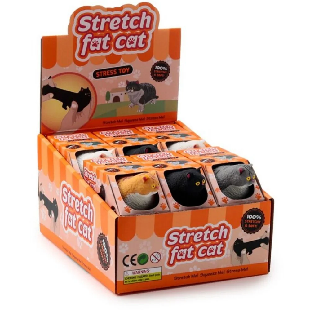 Puckator Παιχνιδάκι Stretchy Fat Cat σε 4 Σχέδια - 10