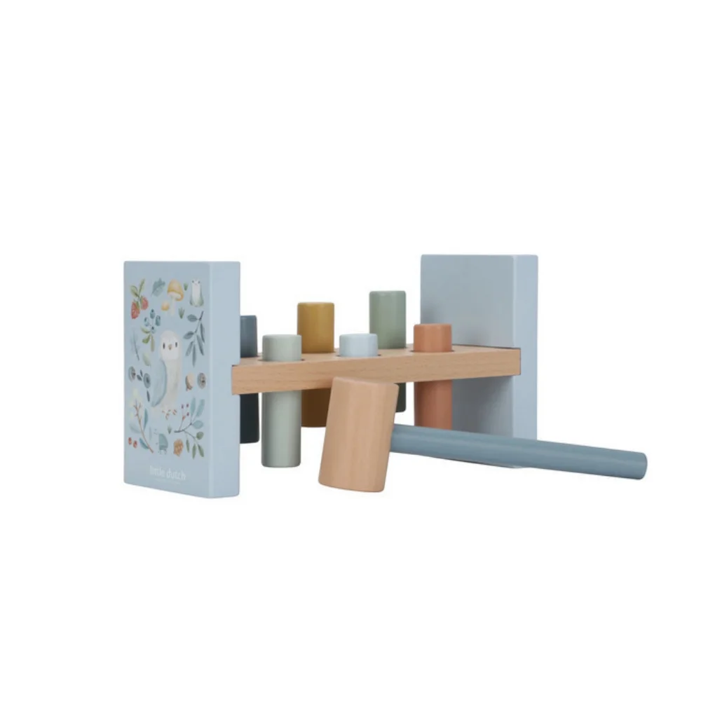 Little Dutch Ξύλινο Παιχνίδι Αντιστοίχισης με Σφυρί Forest Friends - 1