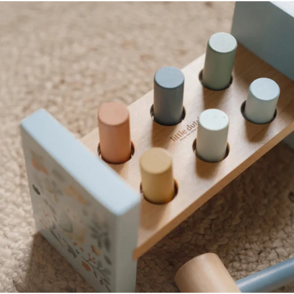 Little Dutch Ξύλινο Παιχνίδι Αντιστοίχισης με Σφυρί Forest Friends - 5