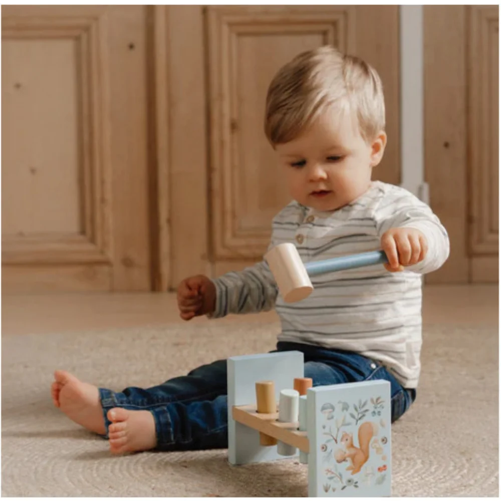 Little Dutch Ξύλινο Παιχνίδι Αντιστοίχισης με Σφυρί Forest Friends - 8