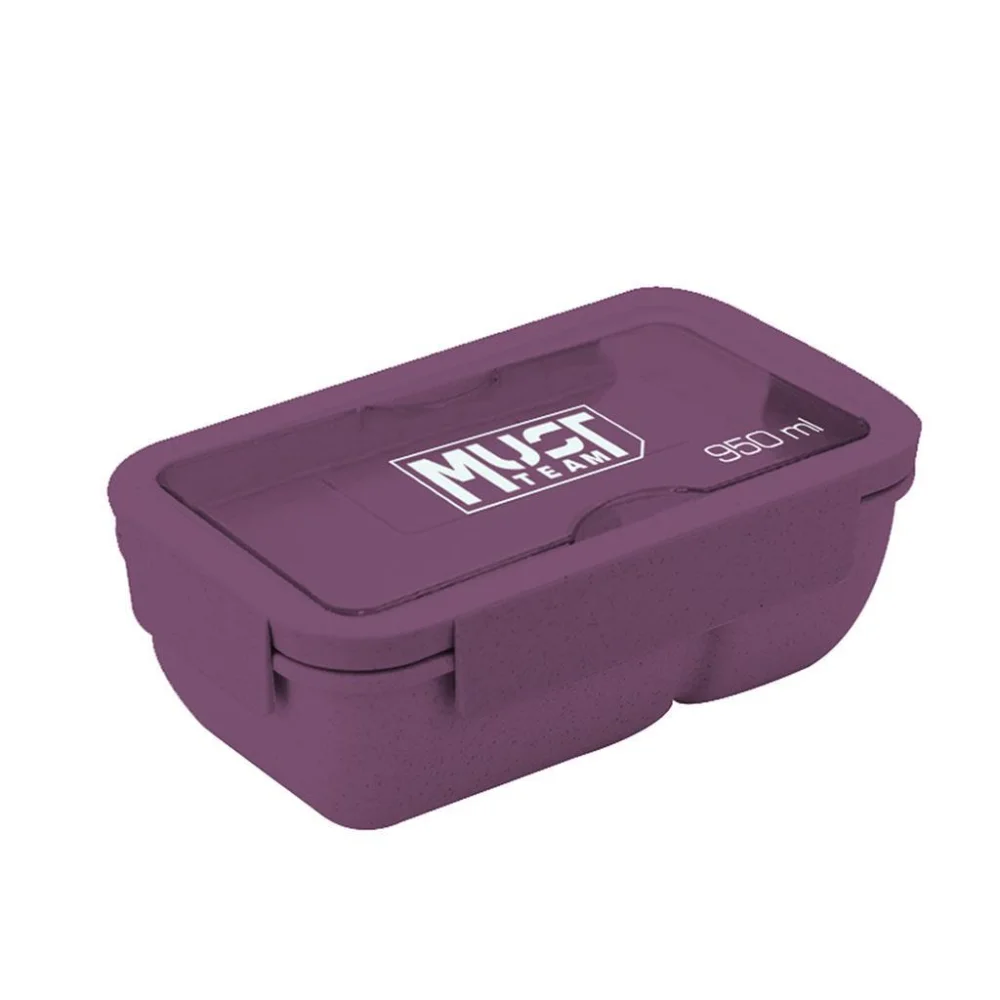 Must Φαγητοδοχείο Μωβ με Κουτάλι και Πιρούνι 950 ml - 1