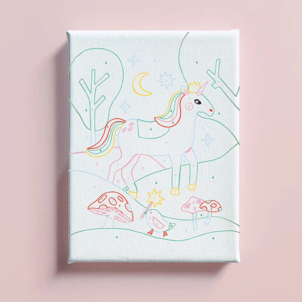 Petit Pinceau Σετ Ζωγραφικής με Αριθμούς Licorne Et Piou - 2