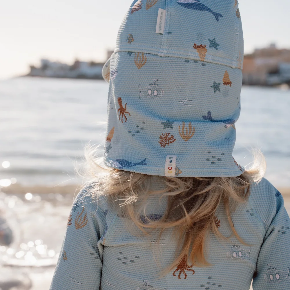 Little Dutch Παιδικό Καπέλο Ήλιου Ocean Friends Νο 3 (48,5-50 εκ.) - 6