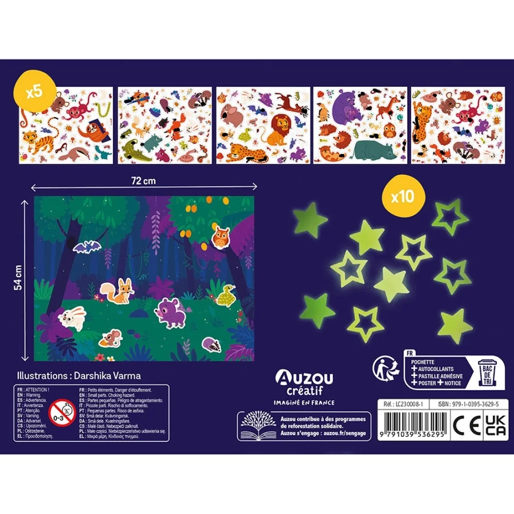 Auzou Αυτοκόλλητα που Φωσφορίζουν στο Σκοτάδι - 4