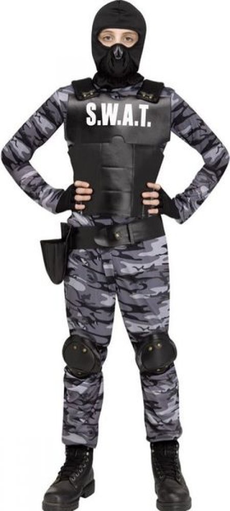 Αποκριάτικη Παιδική Στολή Swat Commando Νο 7-8 ετών - 1