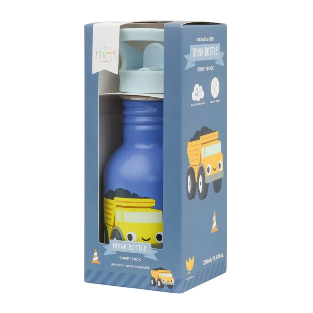 A Little Lovely Company Μπουκάλι από Ανοξείδωτο Ατσάλι Dump Truck 350ml - 3