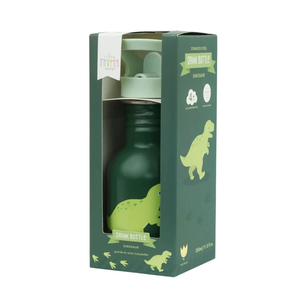 A Little Lovely Company Μπουκάλι από Ανοξείδωτο Ατσάλι Dinosaur 350ml - 3
