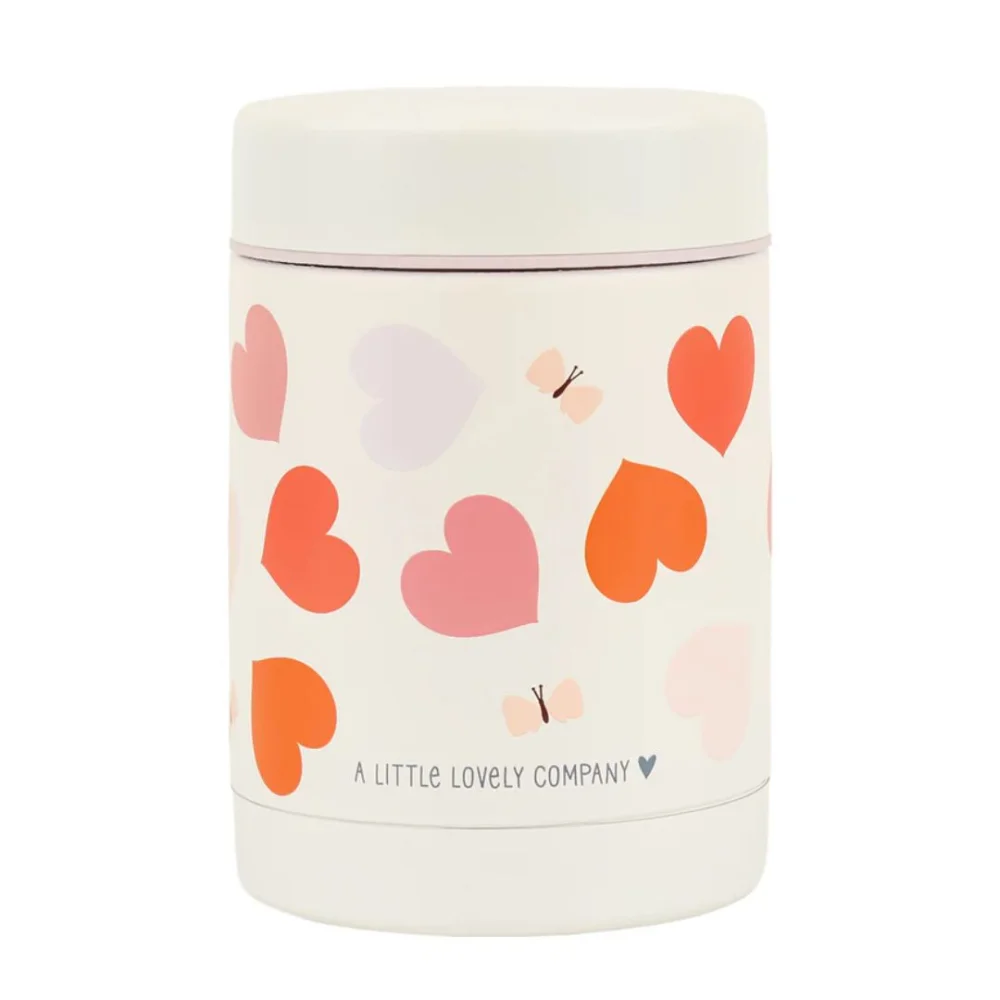 A Little Lovely Company Θερμός Φαγητού Ανοξείδωτο Ατσάλι Hearts 300ml - 1