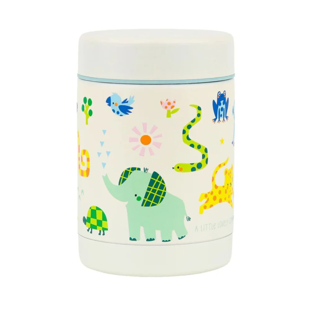 A Little Lovely Company Θερμός Φαγητού Ανοξείδωτο Ατσάλι Jungle 300ml - 3