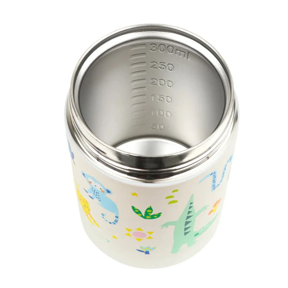 A Little Lovely Company Θερμός Φαγητού Ανοξείδωτο Ατσάλι Jungle 300ml - 4