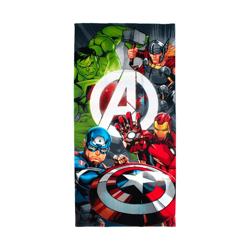 Dimcol Πετσέτα Θαλάσσης Quick Dry Marvel Avengers 70x140 εκ. White - 1