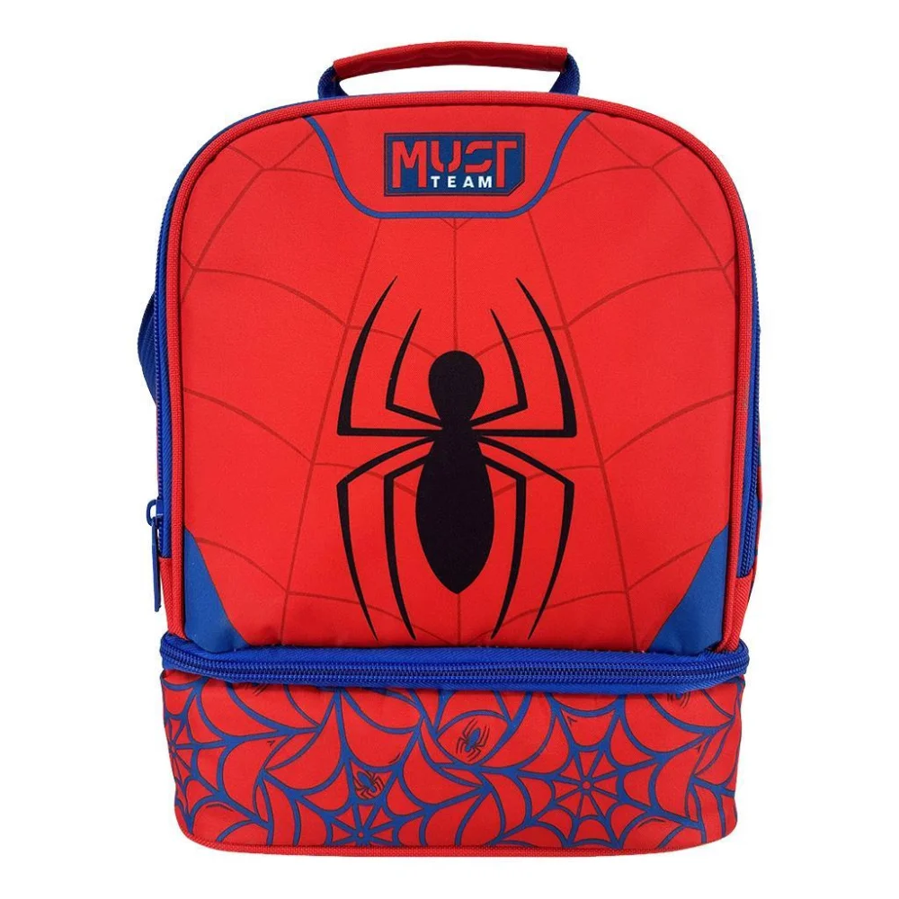 Must Team Τσαντάκι Φαγητού Ισοθερμικό Spiderman Red 2 Θήκες - 1