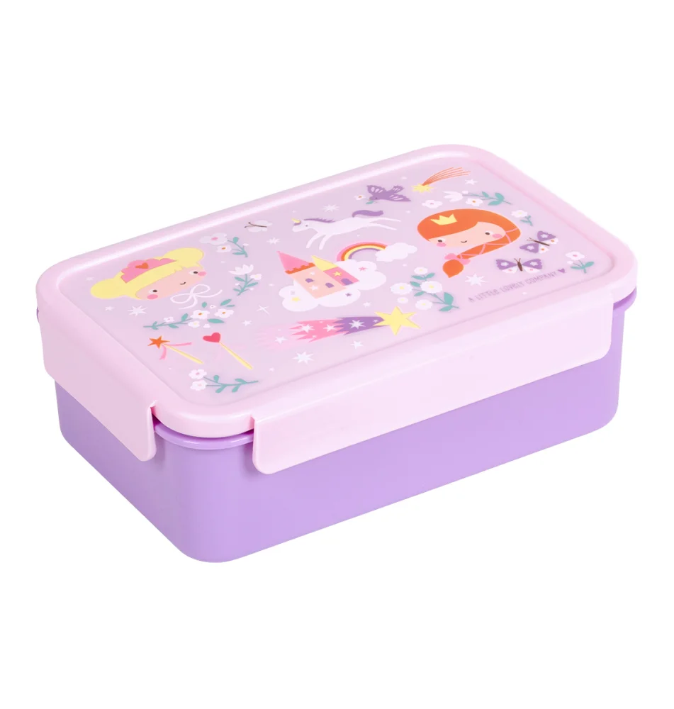 A Little Lovely Company Δοχείο Φαγητού Bento με Χωρίσματα Princesses 1.2L - 2