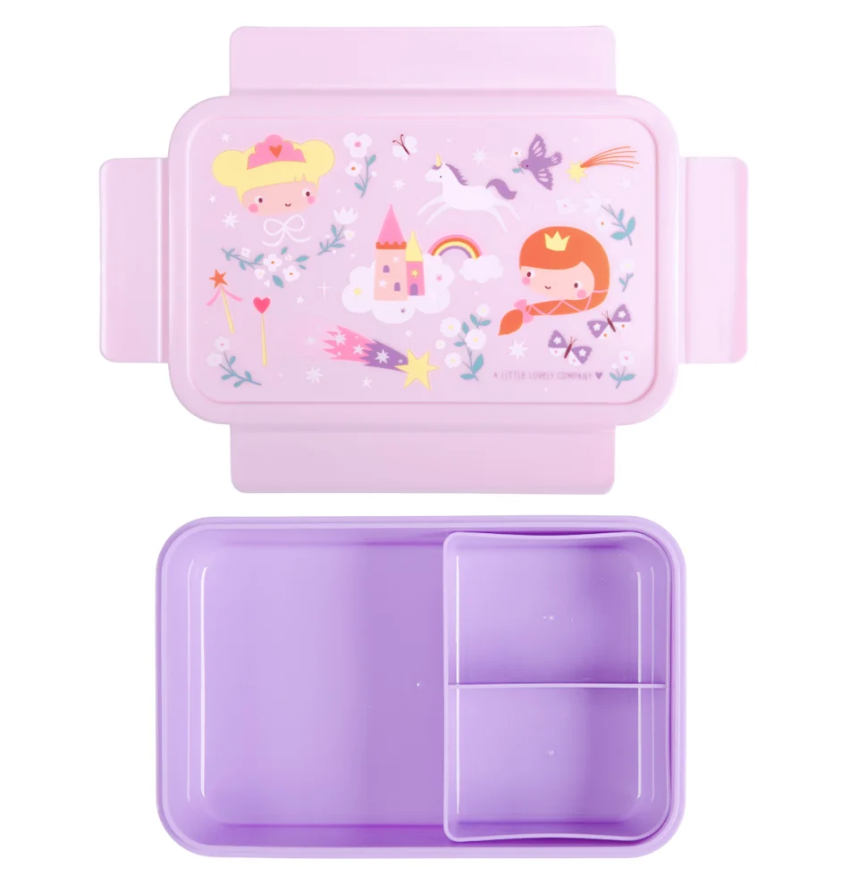 A Little Lovely Company Δοχείο Φαγητού Bento με Χωρίσματα Princesses 1.2L - 3