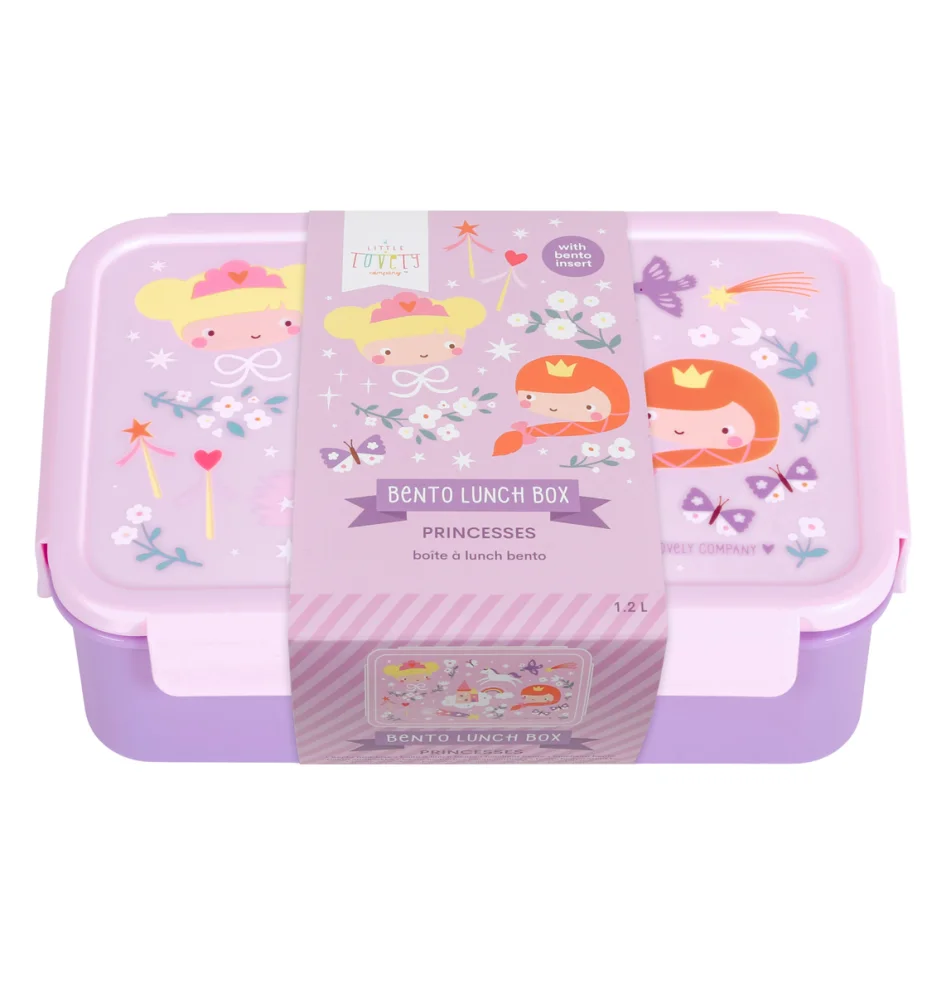 A Little Lovely Company Δοχείο Φαγητού Bento με Χωρίσματα Princesses 1.2L - 4