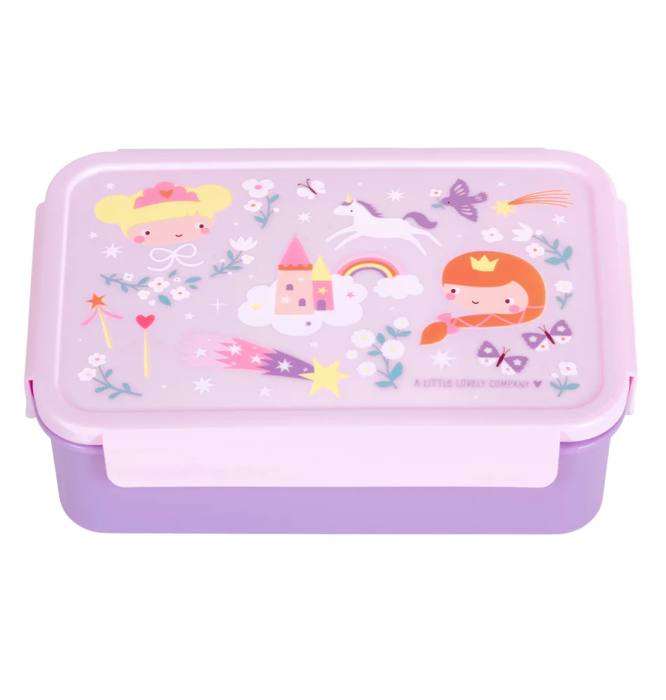 A Little Lovely Company Δοχείο Φαγητού Bento με Χωρίσματα Princesses 1.2L - 1
