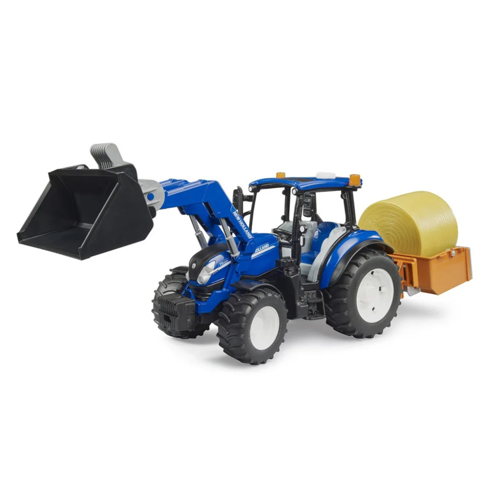 Bruder Τρακτέρ New Holland T5.120 με Φορτωτή, Πλατφόρμα & Αχυρόμπαλα - 2