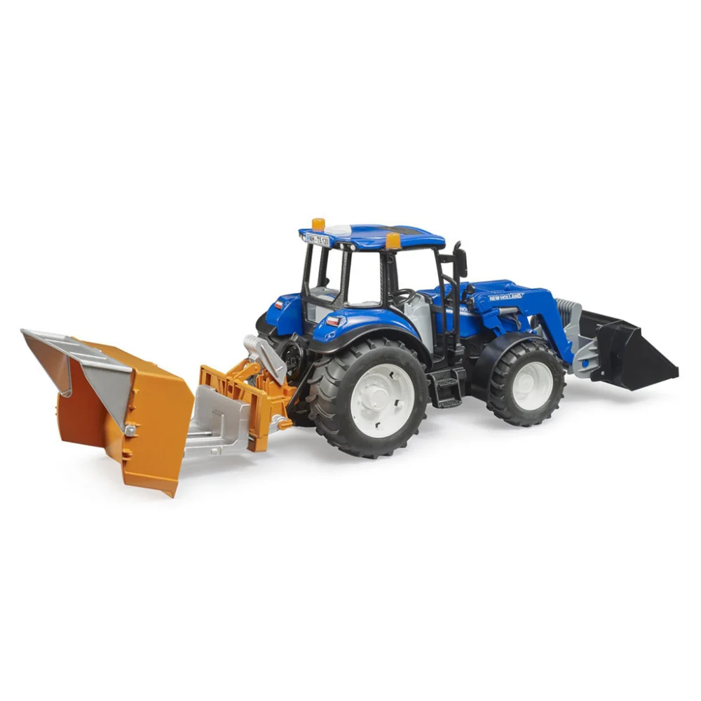 Bruder Τρακτέρ New Holland T5.120 με Φορτωτή, Πλατφόρμα & Αχυρόμπαλα - 3