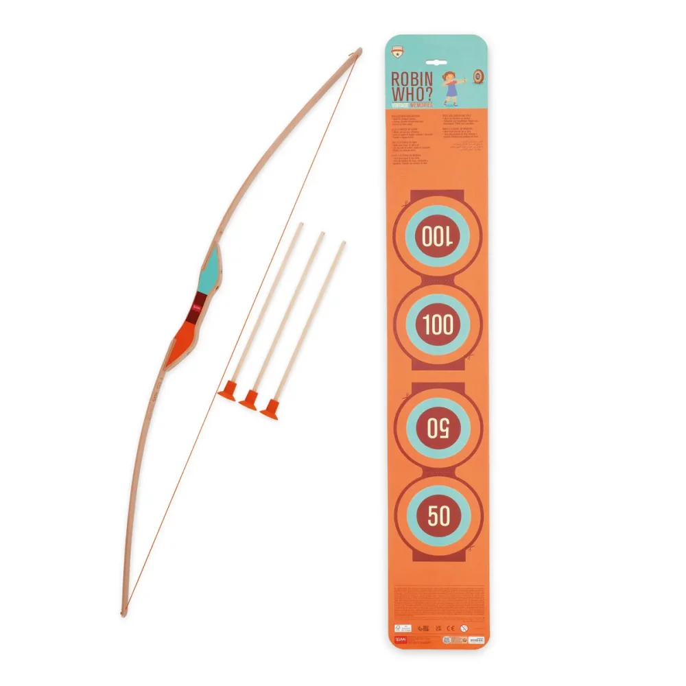Legami Wooden Bow and Arrows Robin Who - 3