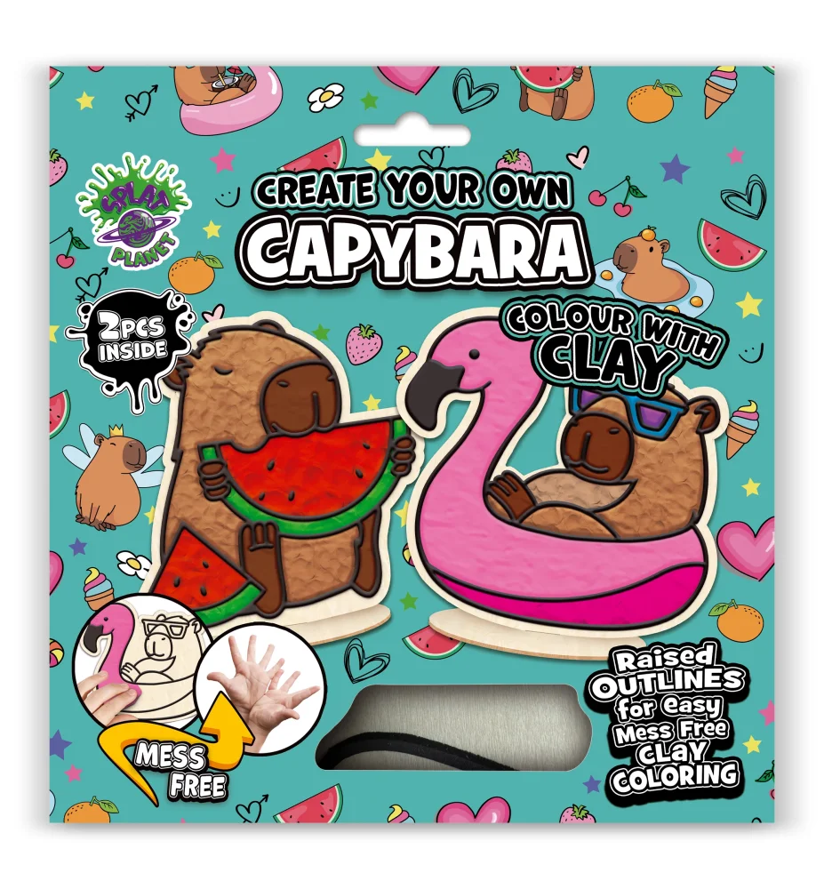 Splat Planet Mess Free Σετ Χειροτεχνίας με Πηλό Capybara - 3