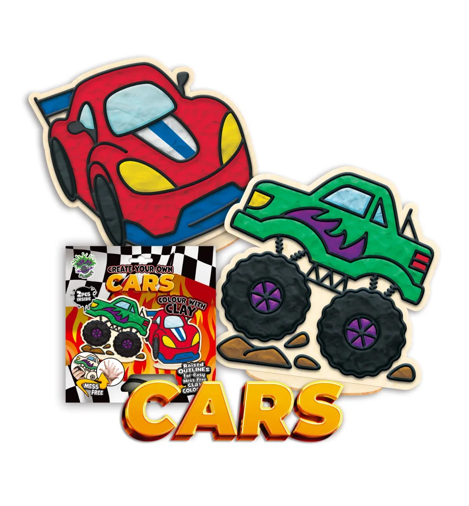 Splat Planet Mess Free Σετ Χειροτεχνίας με Πηλό Race Cars - 1