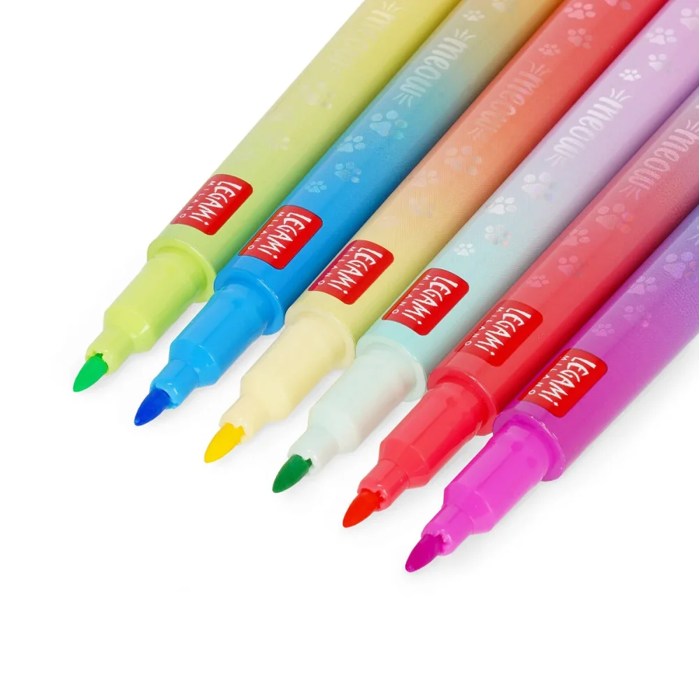 Legami Σετ Μαρκαδόροι Dual Tip Layering Multicolor Meow 6 τεμάχια - 4