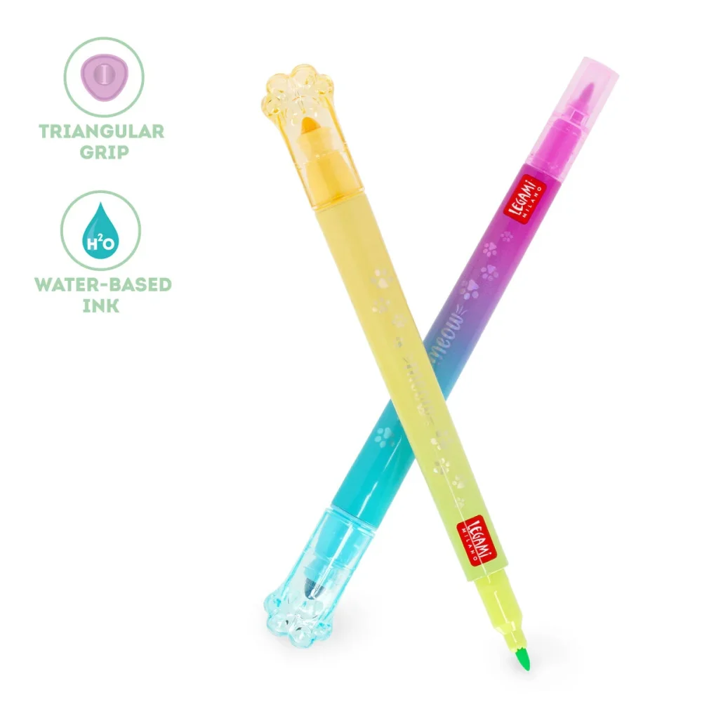Legami Σετ Μαρκαδόροι Dual Tip Layering Multicolor Meow 6 τεμάχια - 5