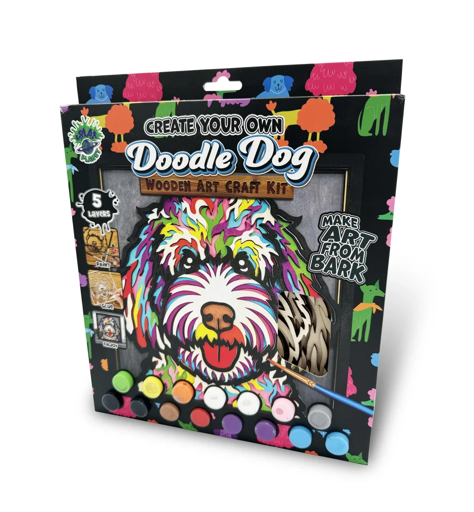 Splat Planet Ξύλινο Σετ Χειροτεχνίας Doodle Dog - 2