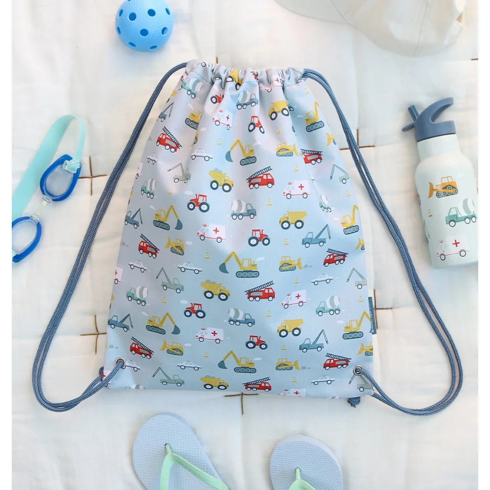 A Little Lovely Company Tσάντα Πλάτης Πουγκί Γυμναστηρίου Vehicles - 4