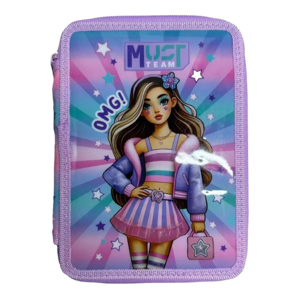 Must Team Κασετίνα Διπλή Γεμάτη Fashion Girl - 1