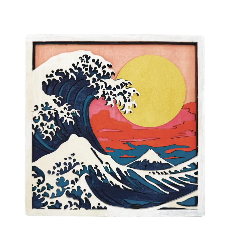 Splat Planet Ξύλινο Σετ Χειροτεχνίας Great Wave - 1