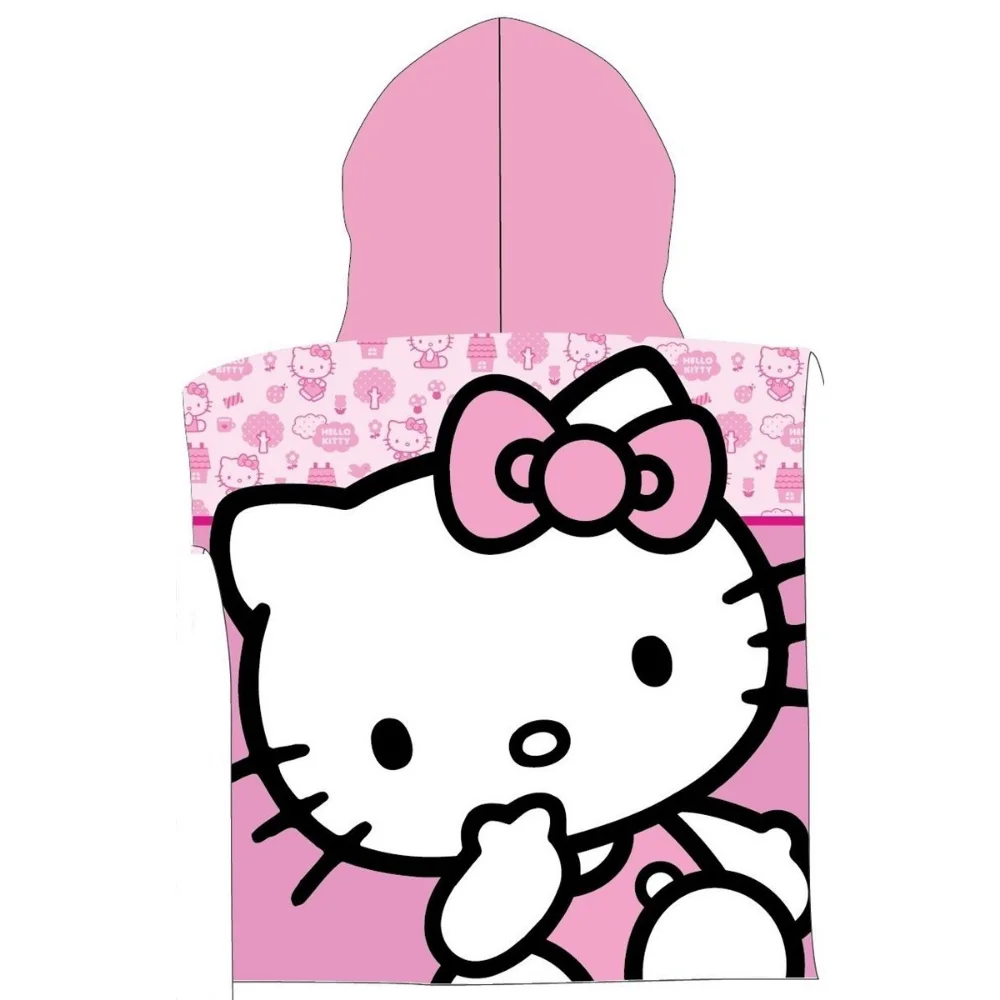 Dimcol Πόντσο Θαλάσσης Quick Dry Sanrio Hello Kitty 50x100 Pink - 2